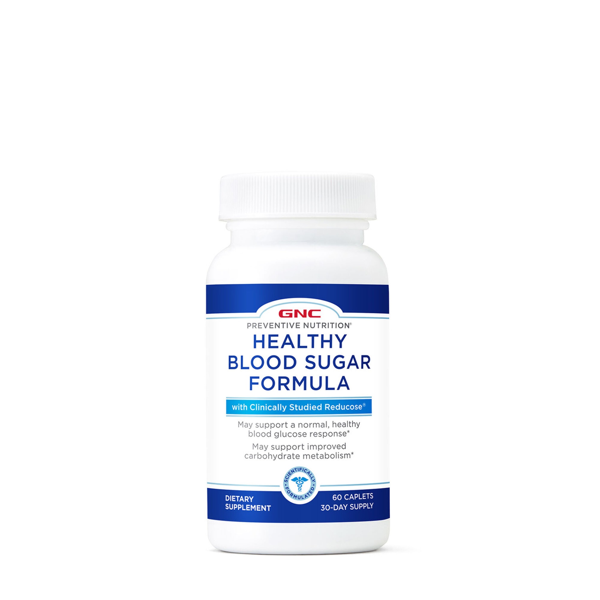 slide 1 of 1, GNC Preventive Nutrition Healthy Blood Sugar Formula with Reducose, 60 ct