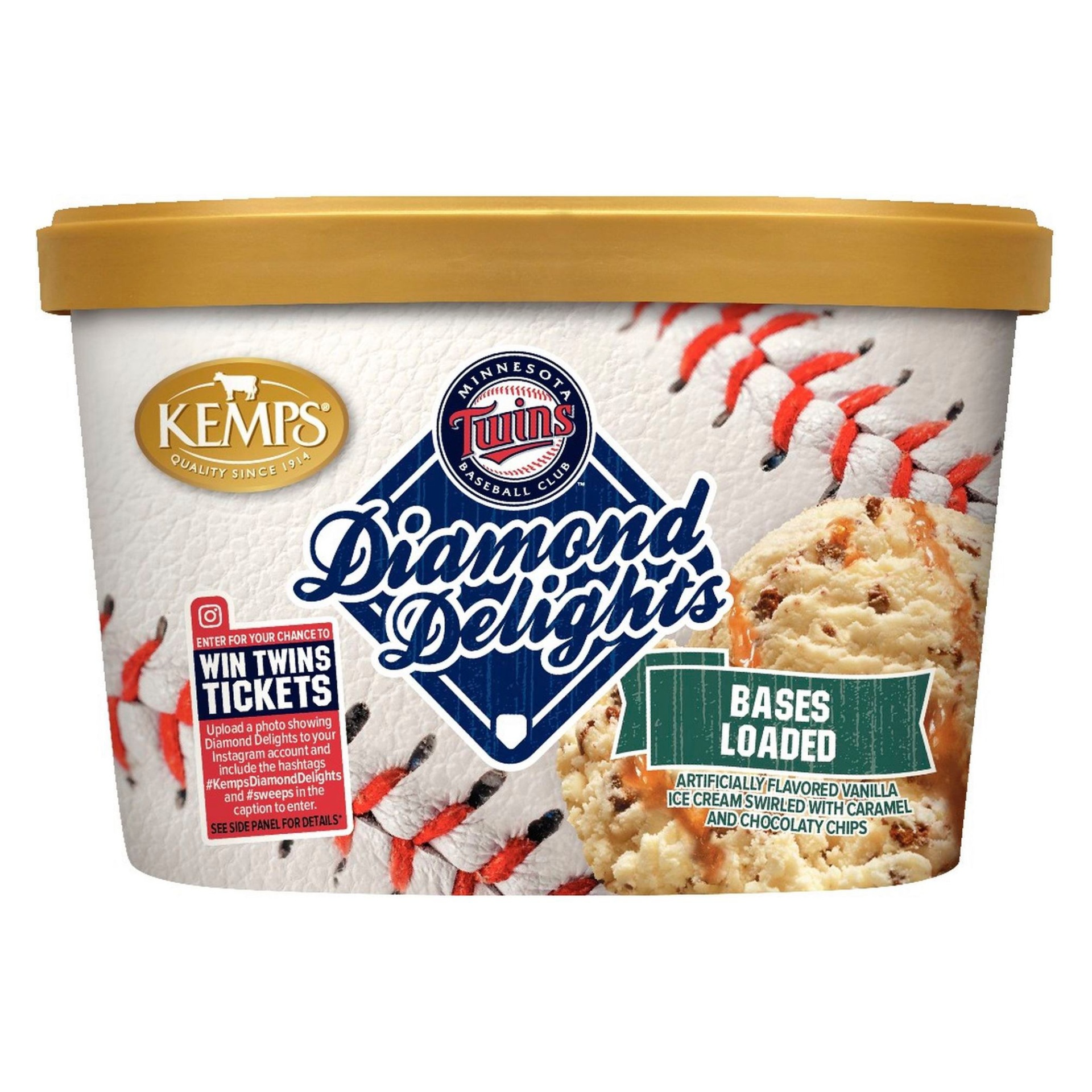 slide 1 of 1, Kemps Bases Loaded Ice Cream, 1.5 qt