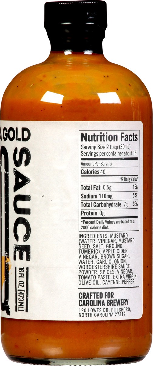 slide 5 of 9, Carolina Brewery BBQ Sauce, Carolina Gold, 16 fl oz