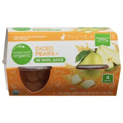 Simple Truth Organic Diced Pears In 100% Juice