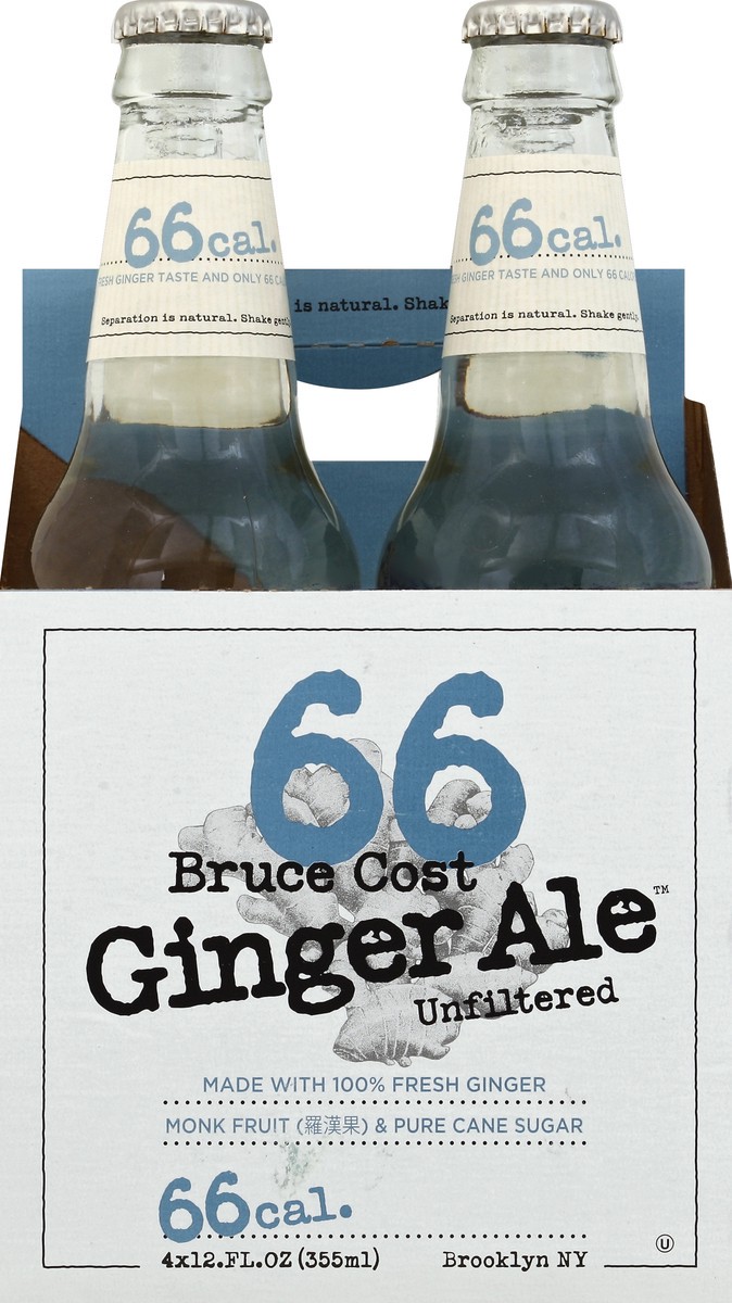 slide 4 of 4, Bruce Cost Ginger Ale - 4 ct, 4 ct