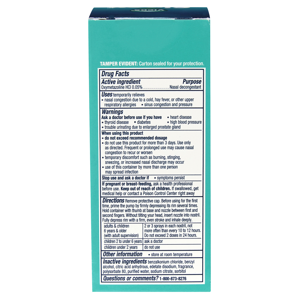 Vicks Sinex Severe Nasal Decongestant Spray 1 fl oz Shipt