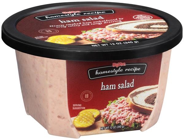 slide 1 of 1, Hy-Vee Homestyle Recipe Ham Salad, 12 oz