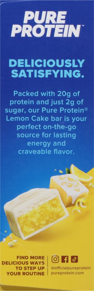slide 2 of 16, Pure Protein Bars, Lemon Cake, 20 g Protein, 1.76 oz, 4 ct, 4 ct