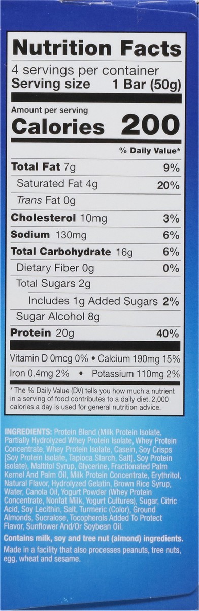 slide 11 of 16, Pure Protein Bars, Lemon Cake, 20 g Protein, 1.76 oz, 4 ct, 4 ct