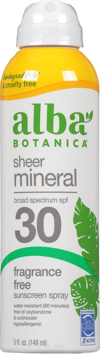 slide 11 of 12, Alba Botanica Mineral Spray Spf 30, 5 oz
