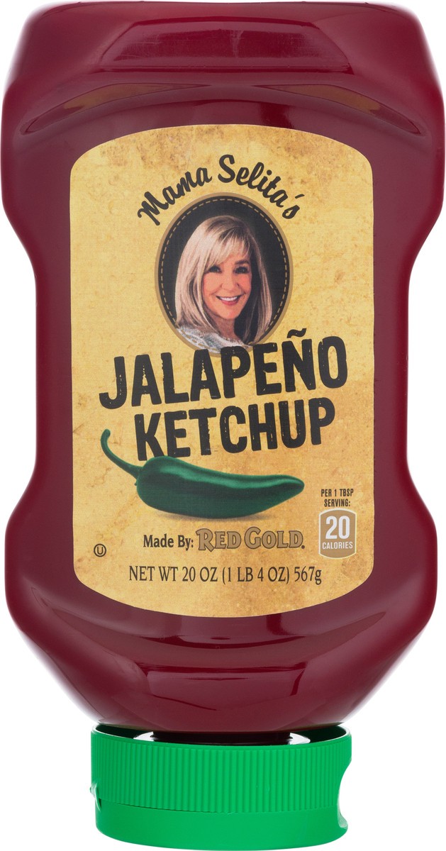 Mama Selita's Red Gold Jalapeno Tomato Ketchup, Gluten Free, No Drip Easy  Squeeze 20 Ounce Bottles, 3-Pack