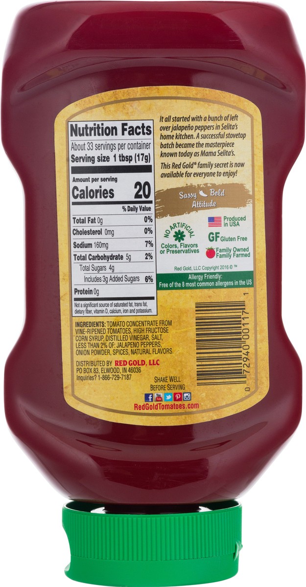 slide 7 of 11, Mama Selita's™ Jalapeno Ketchup 20 oz. Bottle, 20 oz