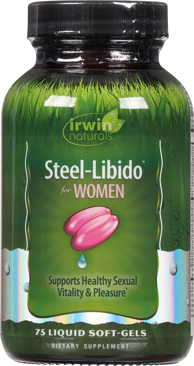 slide 4 of 10, Irwin Naturals For Women Liquid Soft-Gels Steel-Libido 75 ea, 75 ct