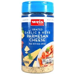 Weis Quality Garlic & Herb Grated Parmesan Cheese