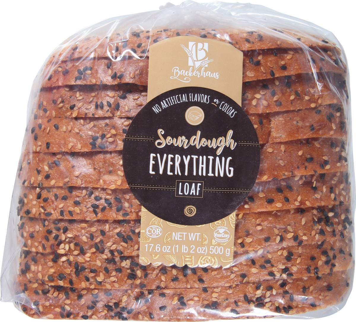 slide 9 of 9, Backerhaus Sourdough Everything Loaf 17.6 oz, 17.6 oz