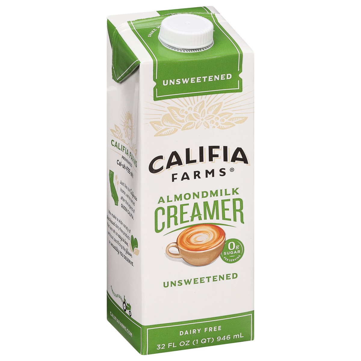 slide 8 of 11, Califia Farms Unsweetened Almond Milk Coffee Creamer, 32 oz