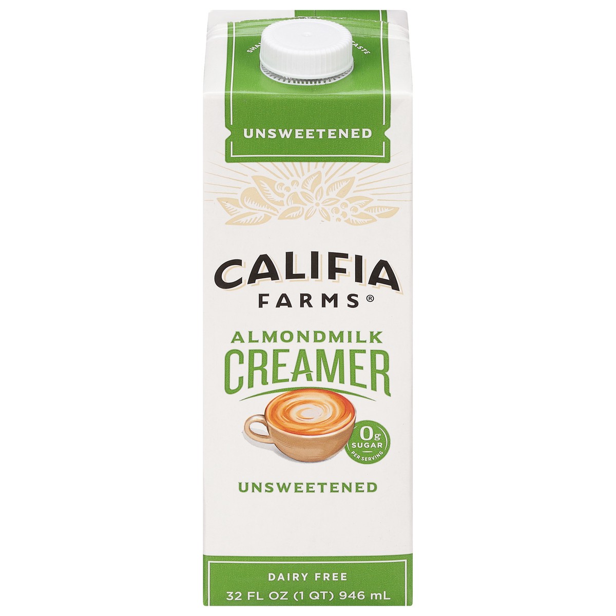 slide 6 of 11, Califia Farms Unsweetened Almond Milk Coffee Creamer, 32 oz