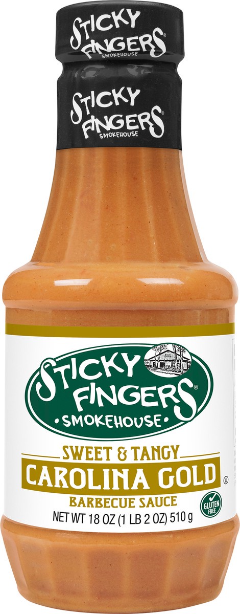 slide 6 of 9, Sticky Fingers Smokehouse Sweet & Tangy Carolina Gold Barbecue Sauce 18 oz, 18 oz