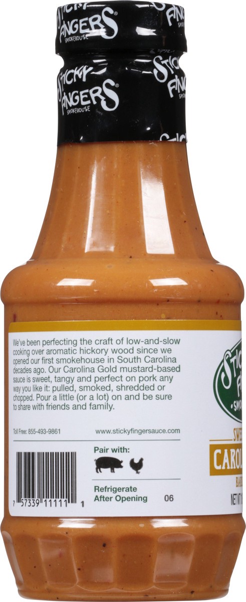 slide 7 of 9, Sticky Fingers Smokehouse Sweet & Tangy Carolina Gold Barbecue Sauce 18 oz, 18 oz