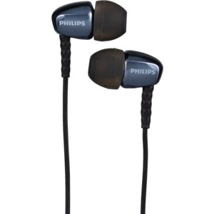 slide 1 of 1, Philips Rich Bass In-Ear Headphones With Mic, Black She3900, 1 ct