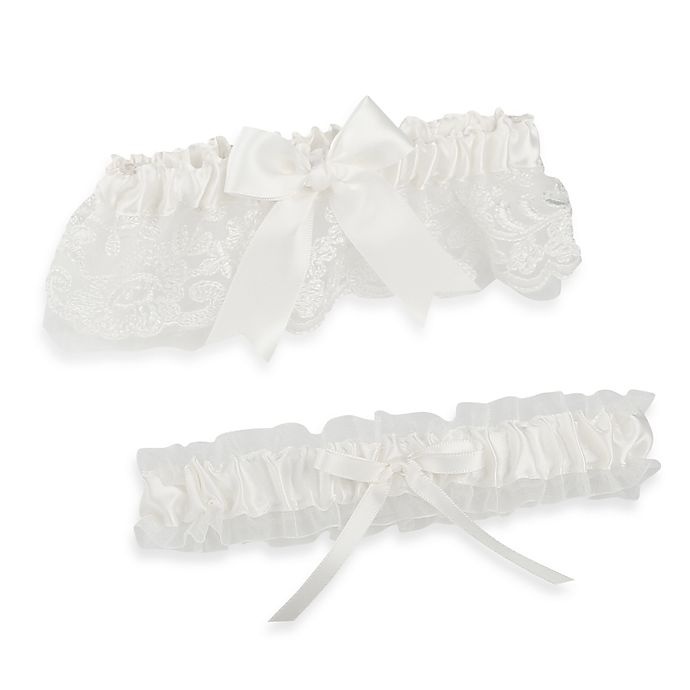 slide 1 of 1, Ivy Lane Design Chantilly Lace Bridal Garter Set - White, 1 ct