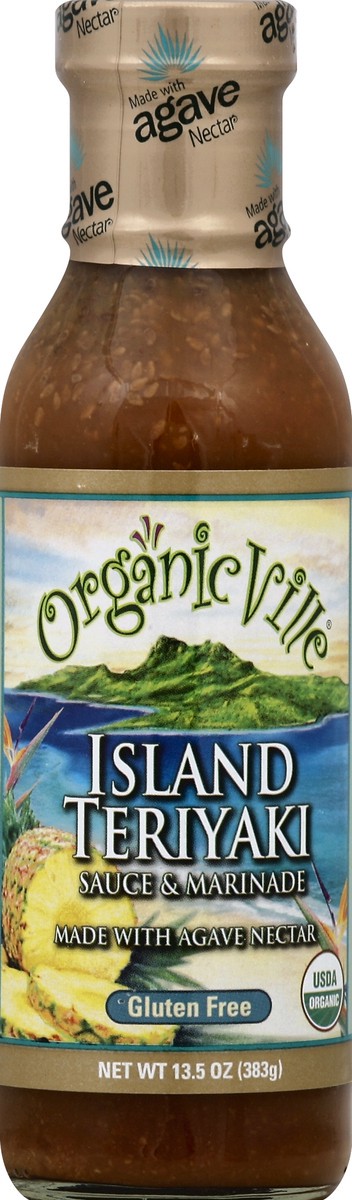 slide 2 of 2, Organicville Gluten Free Organic Island Teriyaki & Marinade Sauce, 13.5 oz