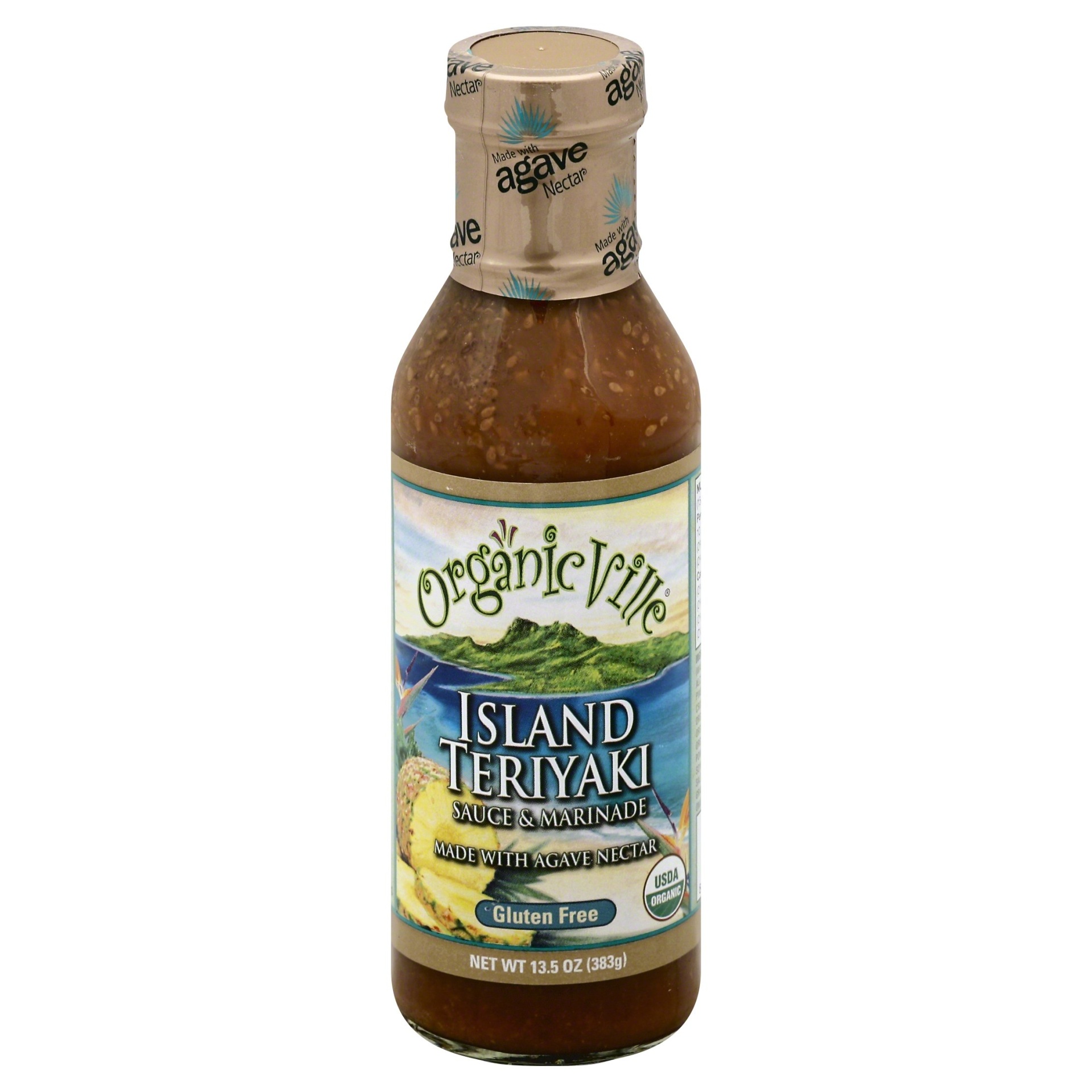 slide 1 of 2, Organicville Gluten Free Organic Island Teriyaki & Marinade Sauce, 13.5 oz