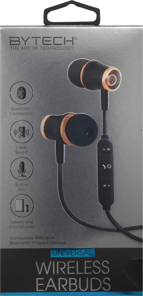 slide 7 of 12, Bytech Universal Wireless Earbuds 1 ea, 1 ea