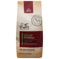 HT Traders Decaf Colombian Dark Roast Ground Coffee
