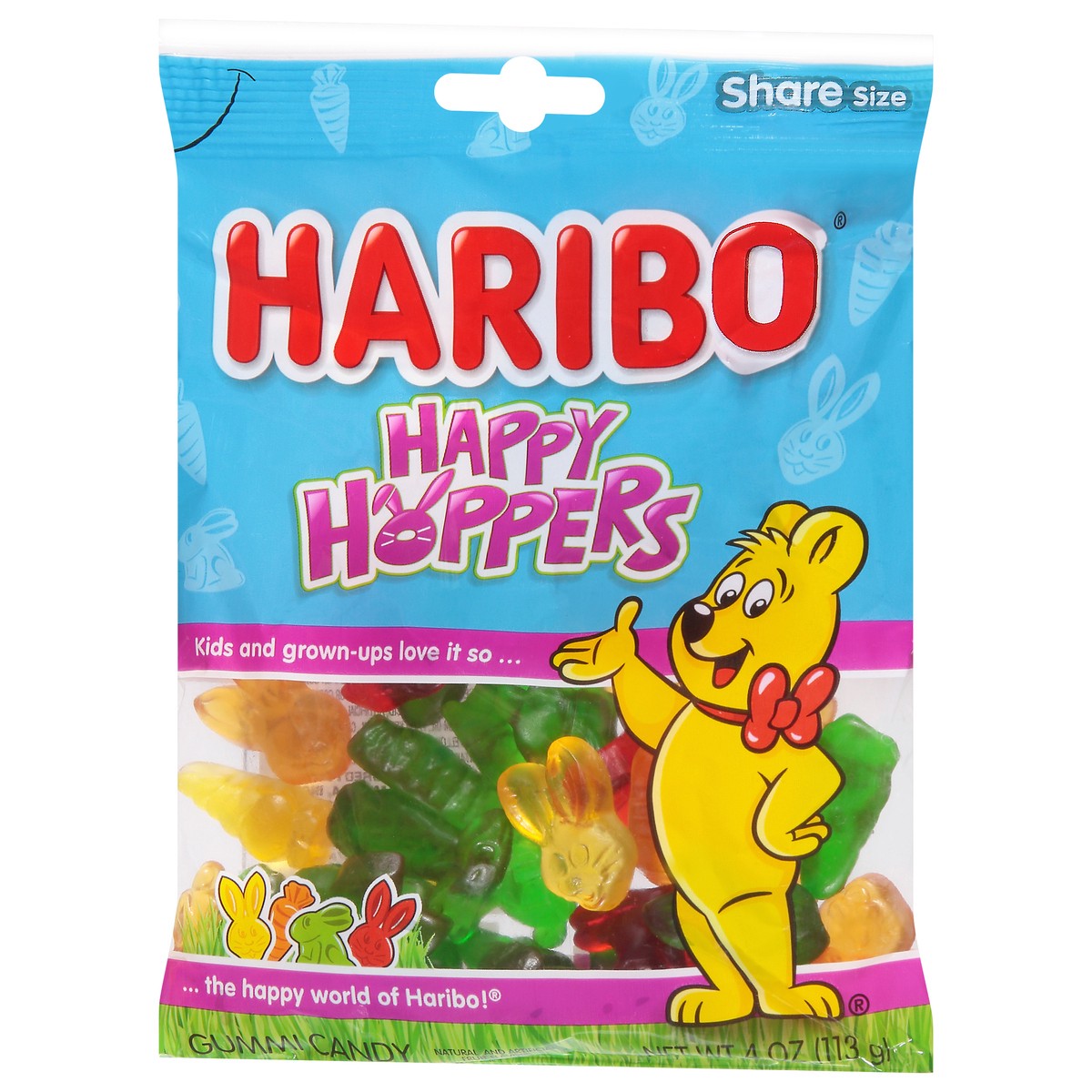 slide 2 of 9, Haribo Happy Hopper, 4 oz