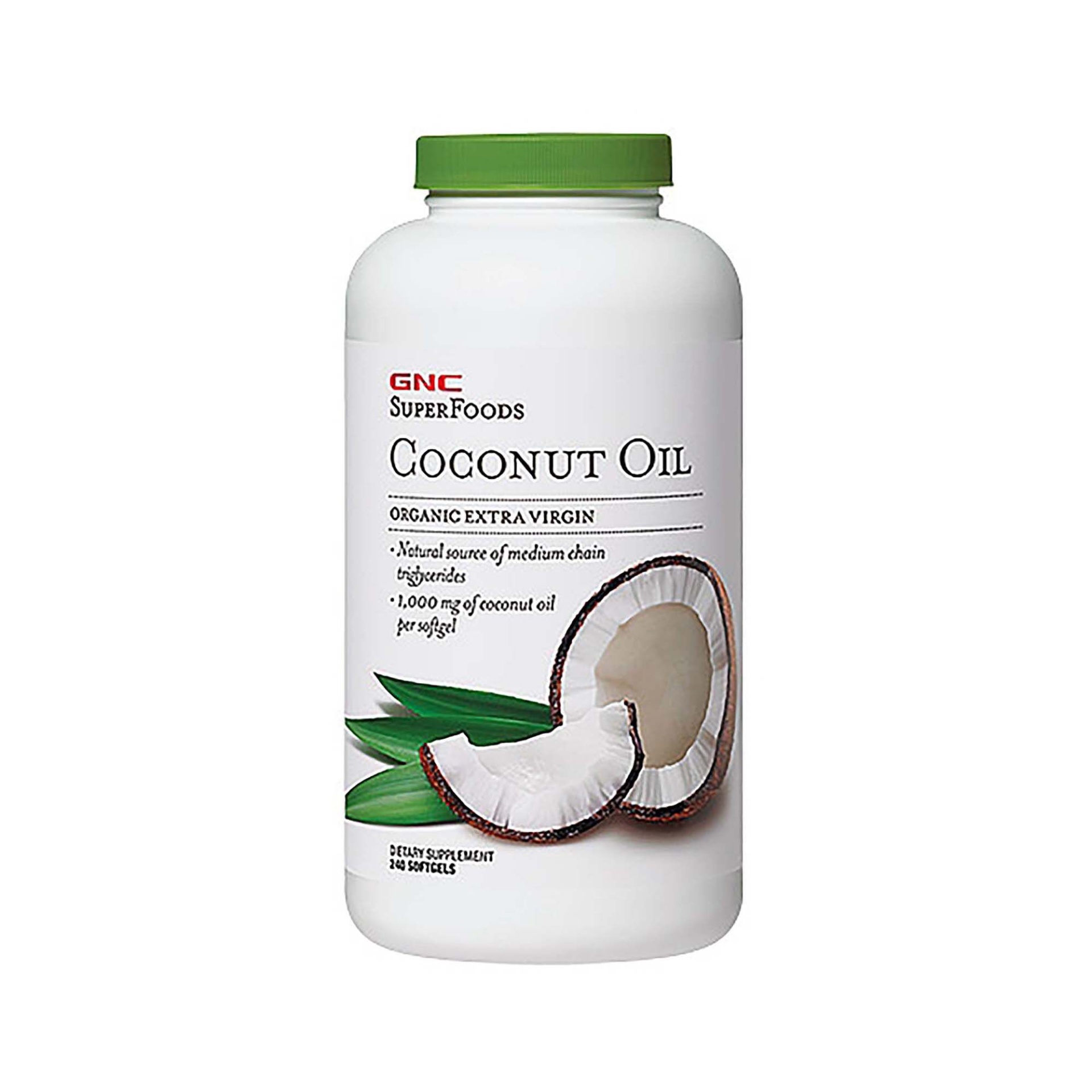 slide 1 of 1, GNC SuperFoods Coconut Oil, 240 ct