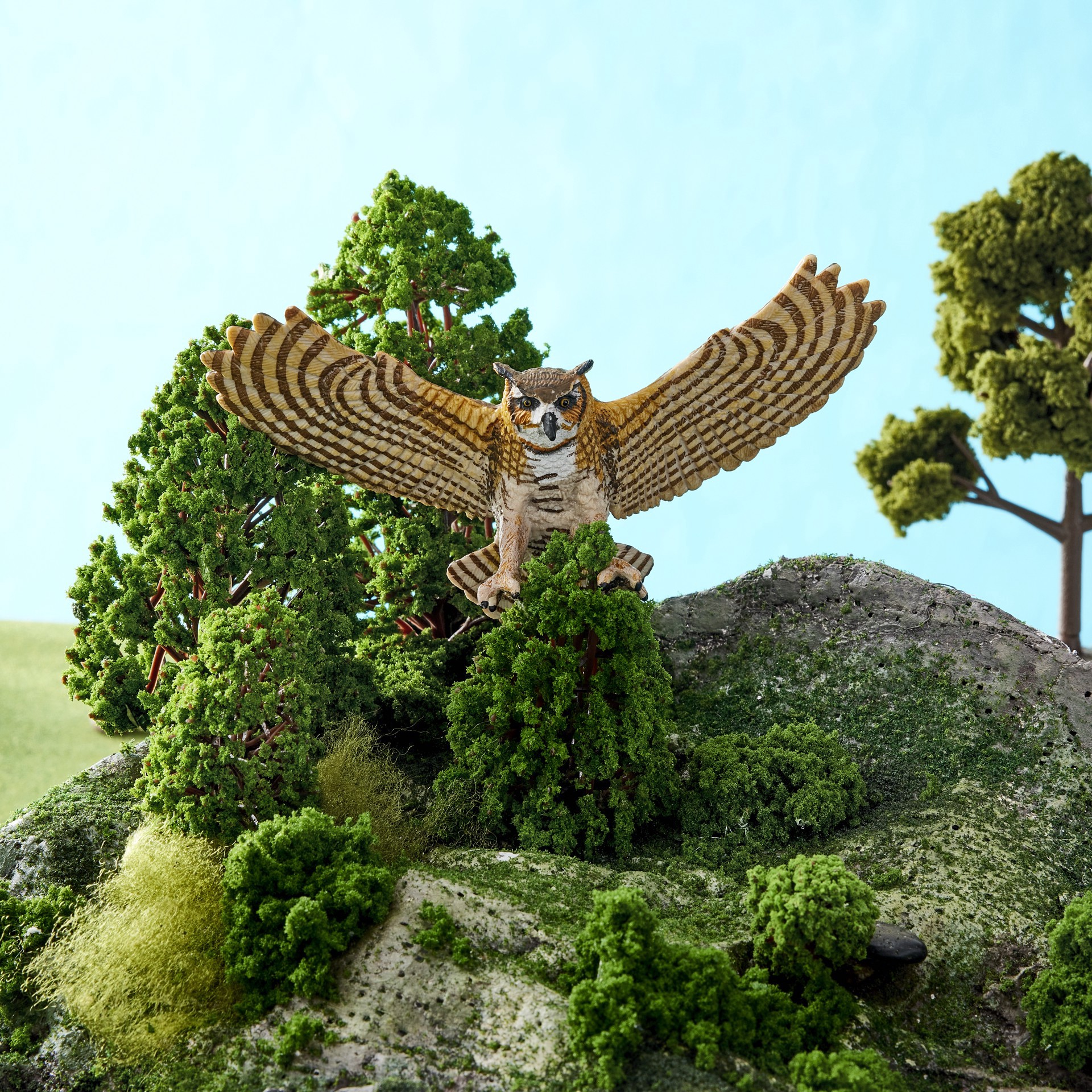 slide 2 of 2, Safari Ltd. Safari Ltd Great Horned Owl, 5.5 in x 2 in