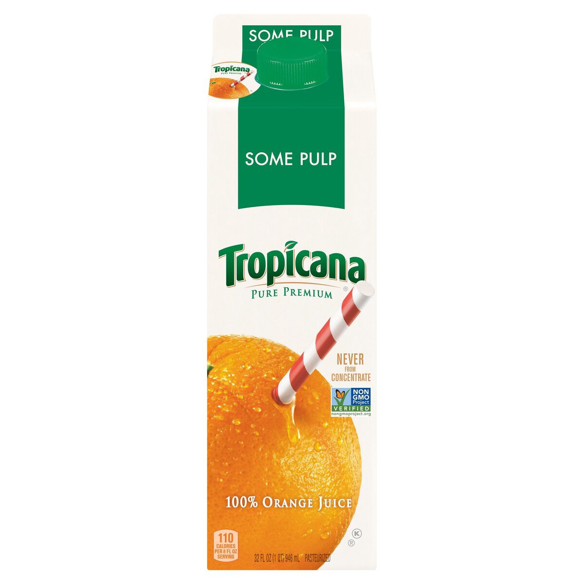 slide 1 of 2, Tropicana 100% Juice - 32 oz, 32 oz