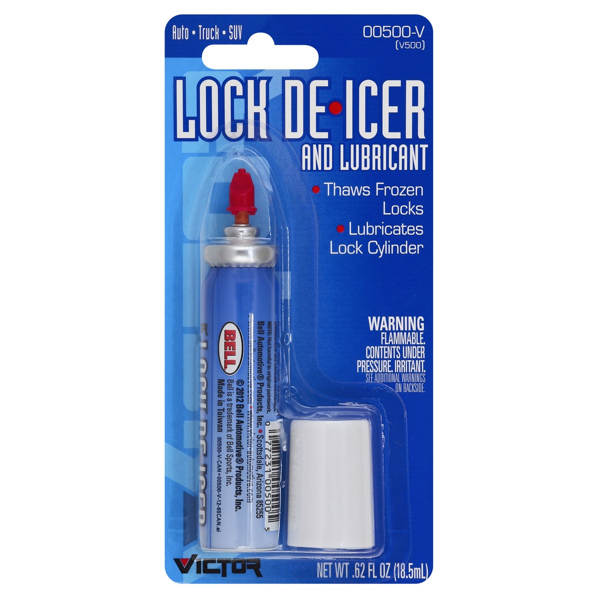 slide 3 of 3, Bell Lock De-Icer and Lubricant 0.62 oz, 0.62 oz