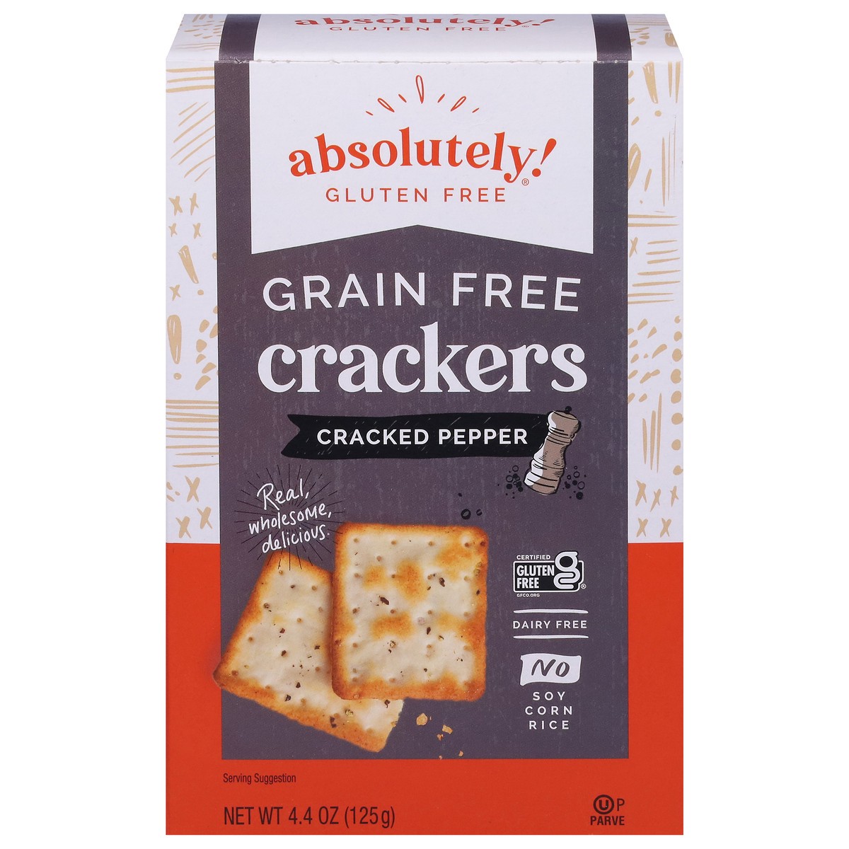 slide 1 of 9, Absolutely! Gluten Free Grain Free Cracked Pepper Crackers 4.4 oz, 4.4 oz