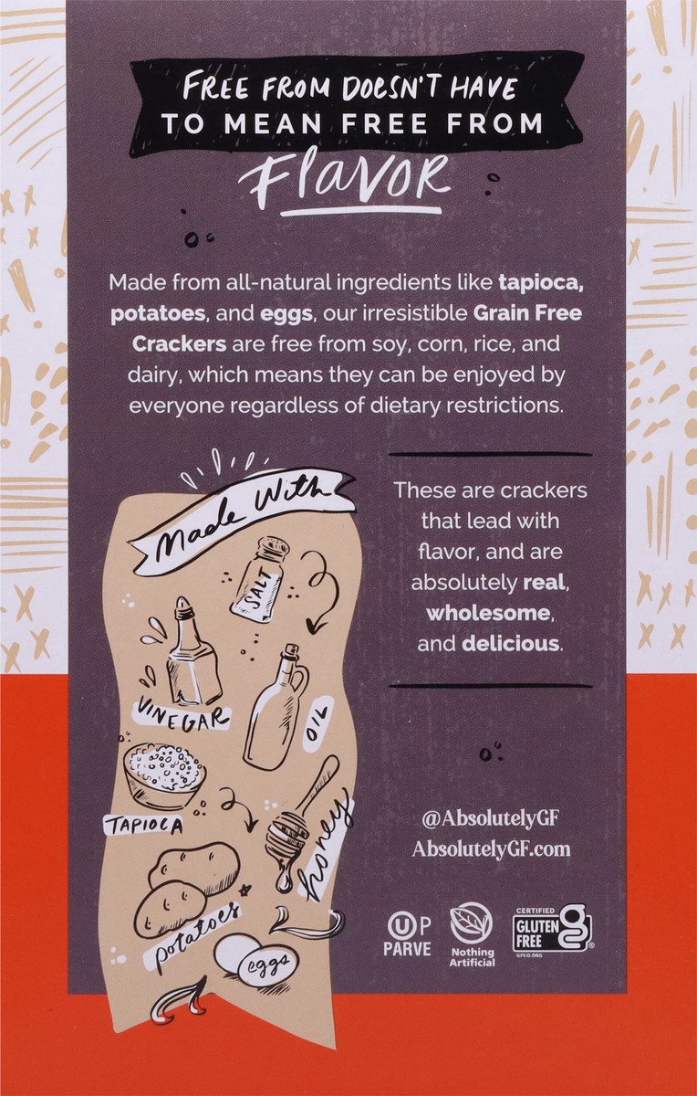 slide 5 of 9, Absolutely! Gluten Free Grain Free Cracked Pepper Crackers 4.4 oz, 4.4 oz