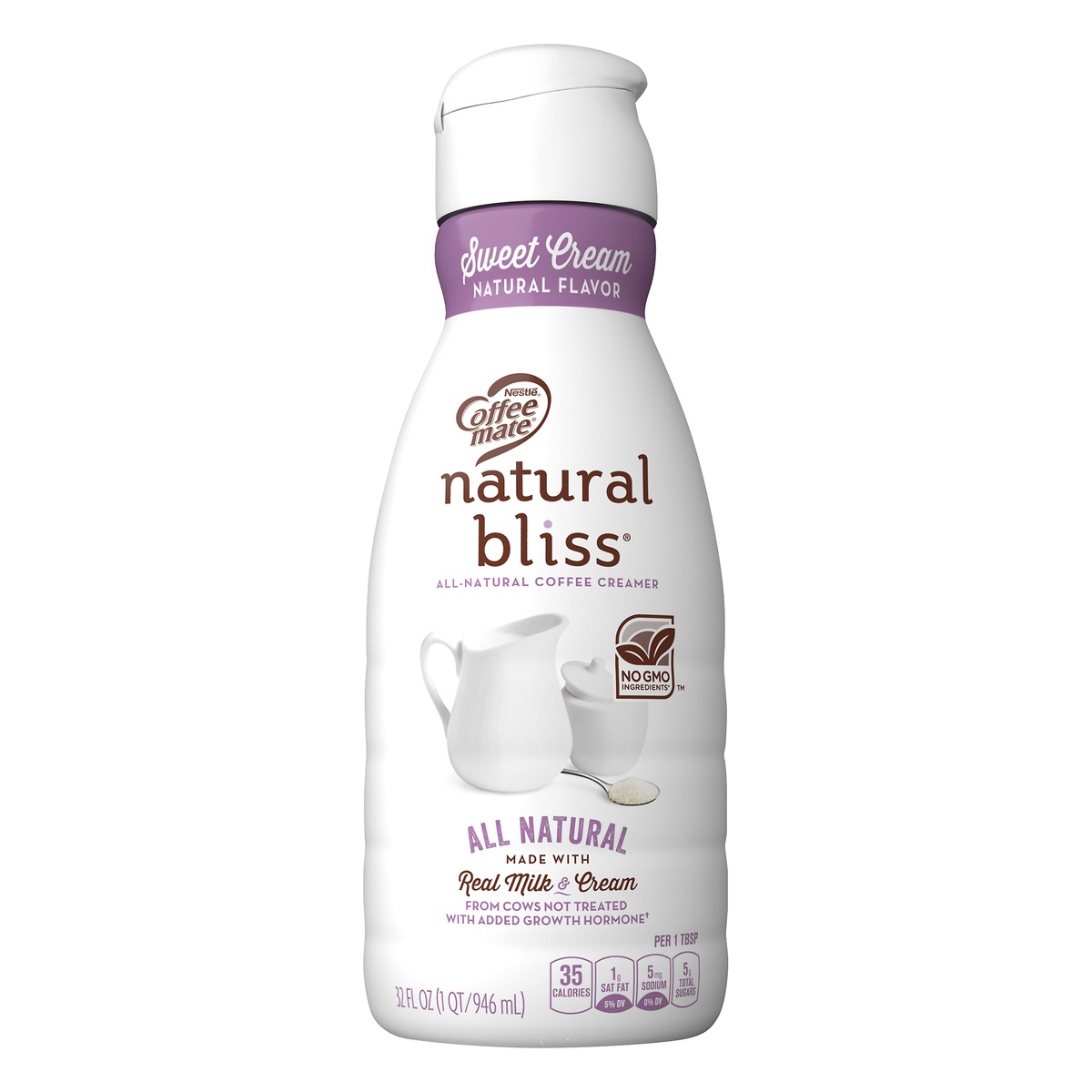 slide 1 of 9, Nestlé Natural Bliss Sweet Cream Coffee Creamer, 32 fl oz