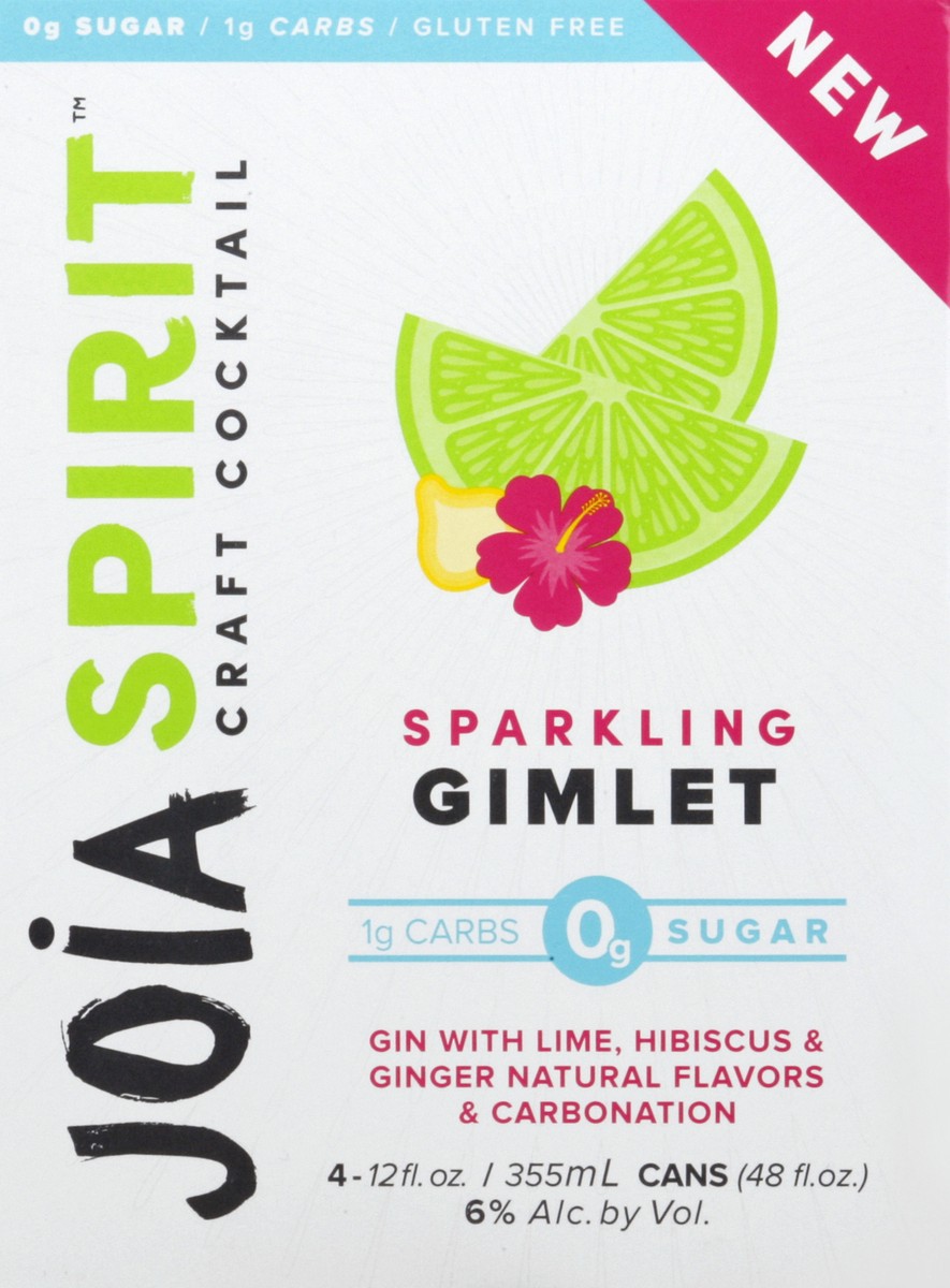 slide 7 of 10, Joia Spirit Sparkling Gimlet 4 ea, 1 ct