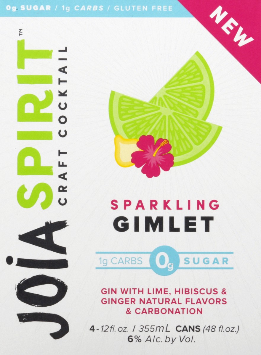 slide 10 of 10, Joia Spirit Sparkling Gimlet 4 ea, 1 ct