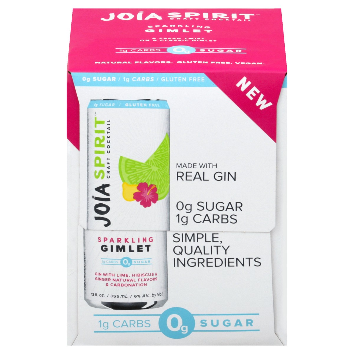 slide 8 of 10, Joia Spirit Sparkling Gimlet 4 ea, 1 ct