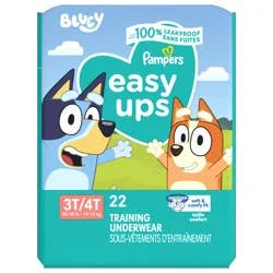Pampers Easy Ups Training Underwear Boys Size 4 3T4T 22 Count