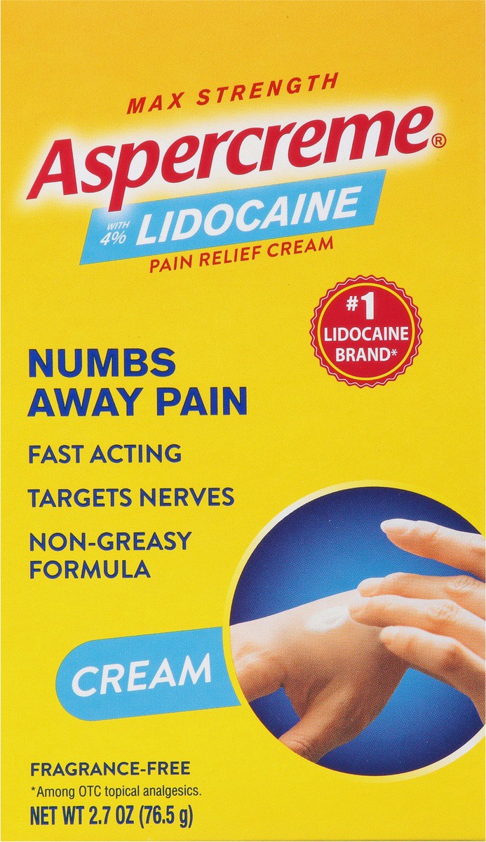 slide 6 of 9, Aspercreme Max Strength Pain Relief Cream 2.7 oz, 2.7 oz