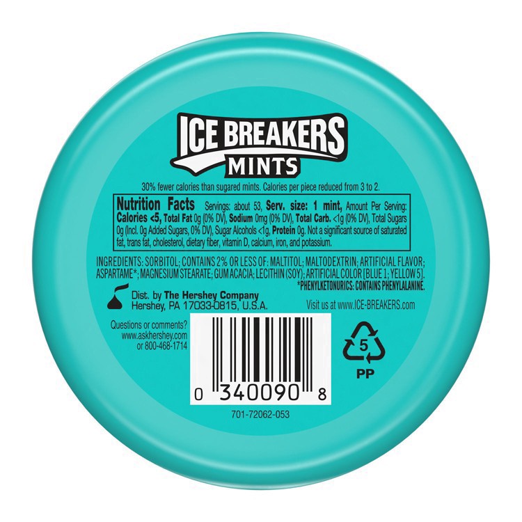 slide 10 of 39, Ice Breakers Wintergreen Sugar Free Mint Candies, 1.5 oz