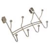 slide 5 of 5, Dorman Hardware 4-1790 Over The Door Four Double Hooks, Satin Nickel, 1 ct