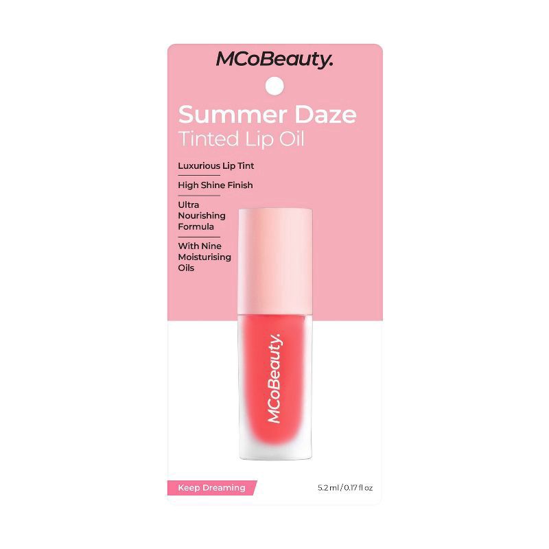 slide 7 of 10, MCoBeauty Summer Daze Tinted Lip Oil - Keep Dreaming - 0.17 fl oz, 0.17 fl oz