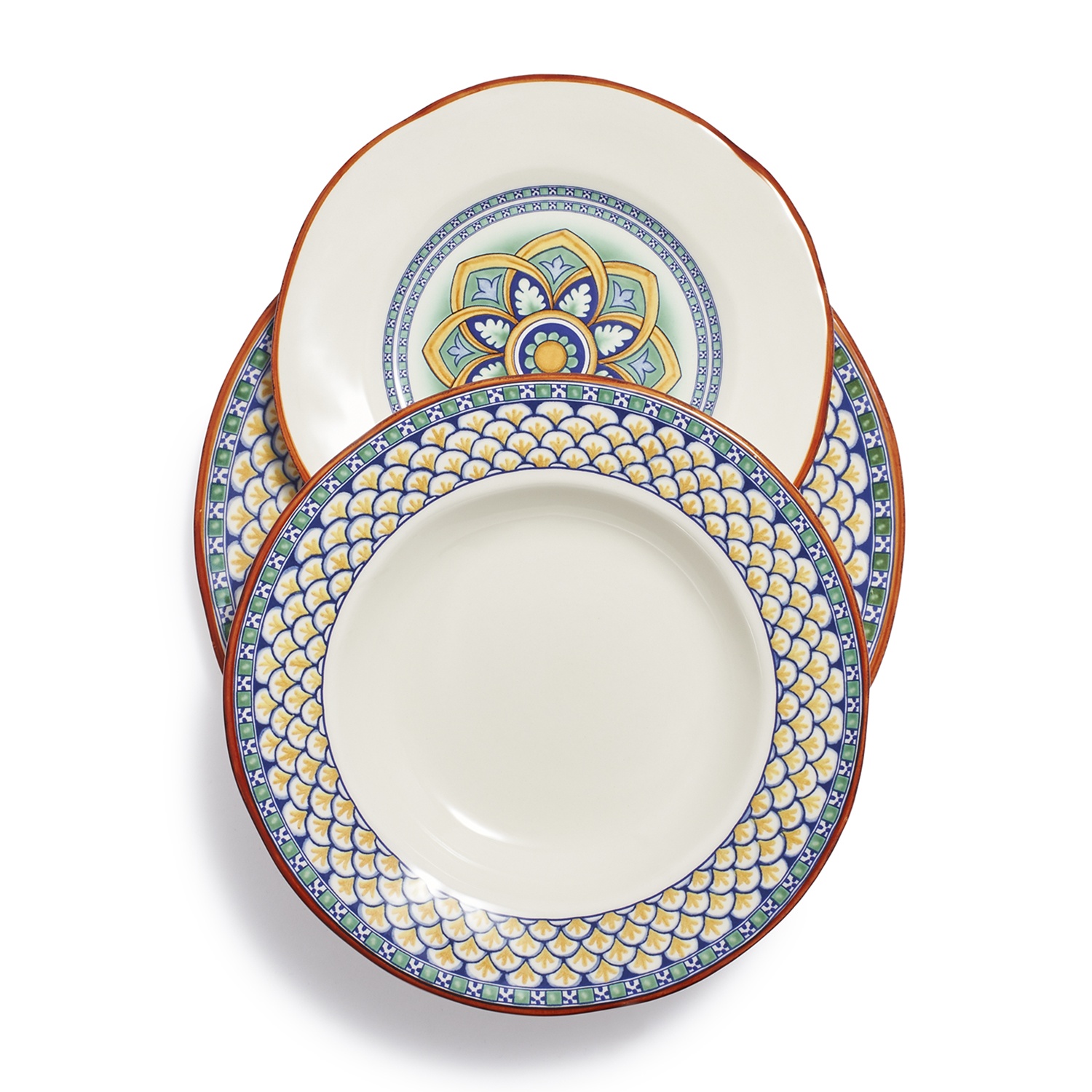 slide 1 of 1, Sur La Table Geometrico Dinnerware Set, 12 ct