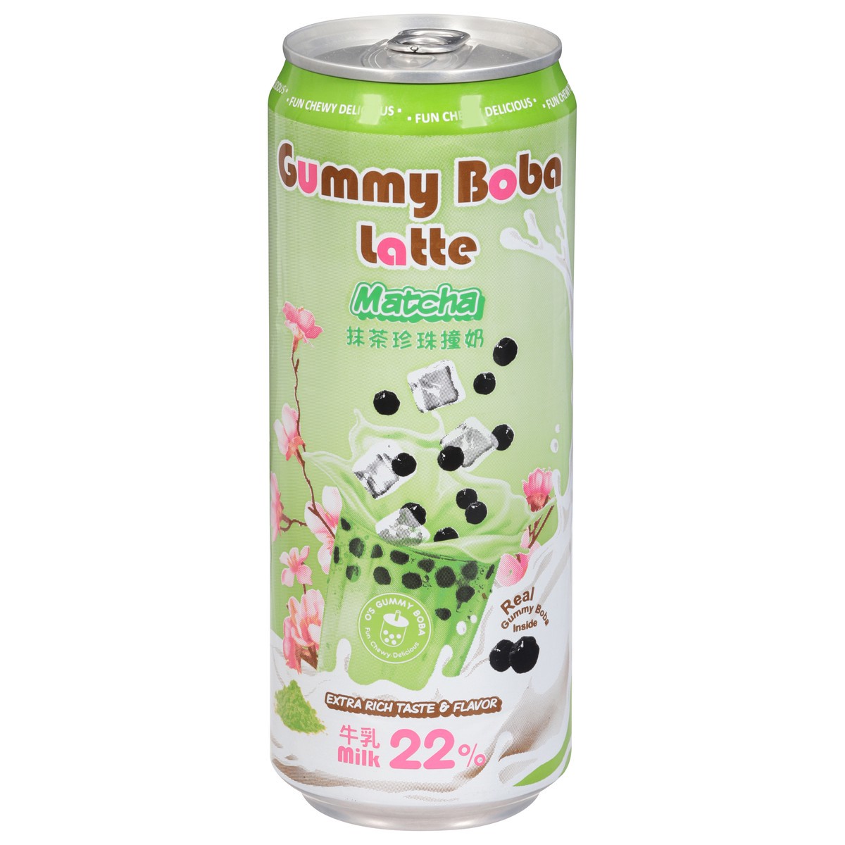 slide 1 of 15, O's Bubble Matcha Gummy Boba Latte 15.9 fl oz, 15.9 fl oz
