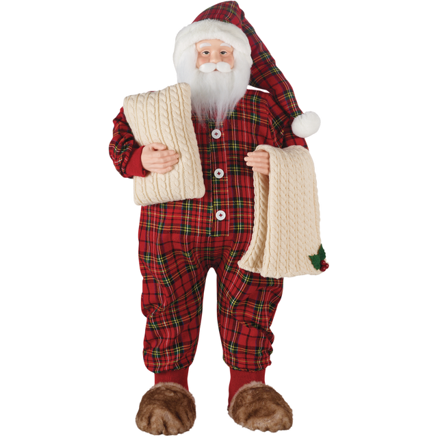 slide 1 of 1, SIGNATURE BRANDS 34In Santa With Pillow And Blanket, 1 ct