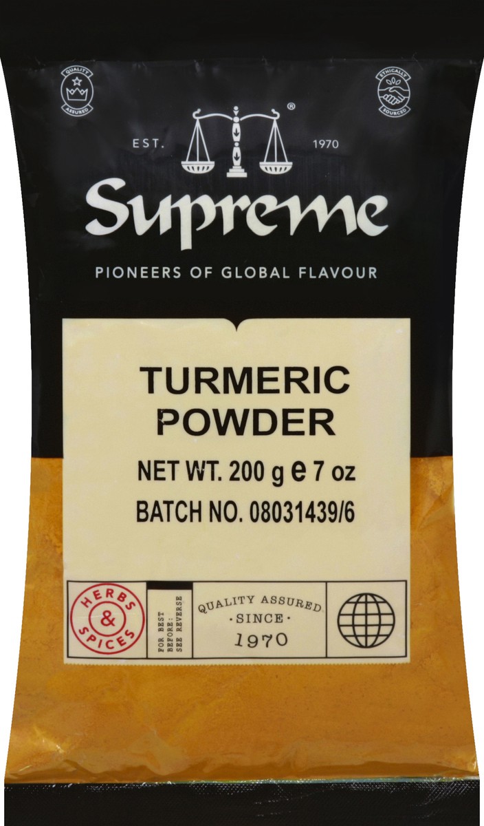 slide 1 of 5, Supreme Turmeric Powder 200 g, 200 g