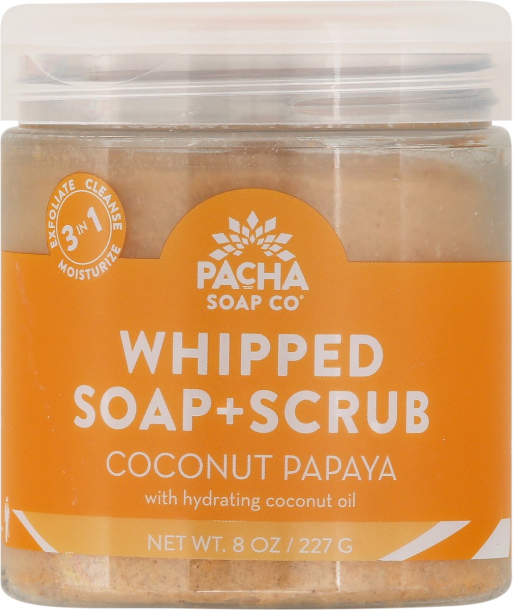 slide 6 of 9, Pacha Soap Co. Coconut Papaya Whipped Soap + Scrub 8 pack, 8 ct