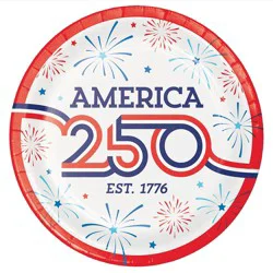 Party Creations Patriotic 9-Inch Paper Plates, 8 ct