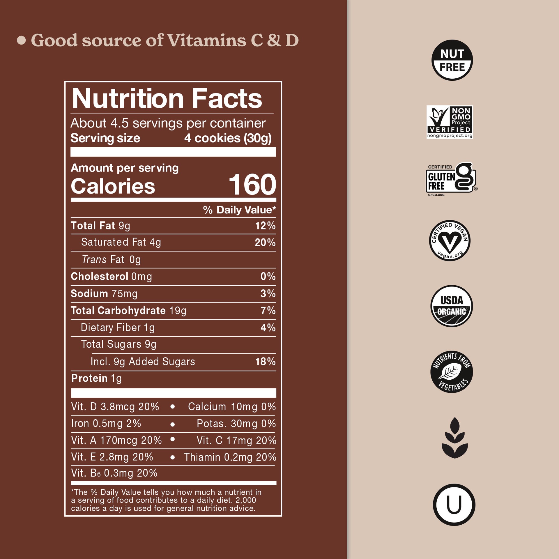 slide 3 of 6, MadeGood Chocolate Chip Cookies 5.0 oz, 6 ct