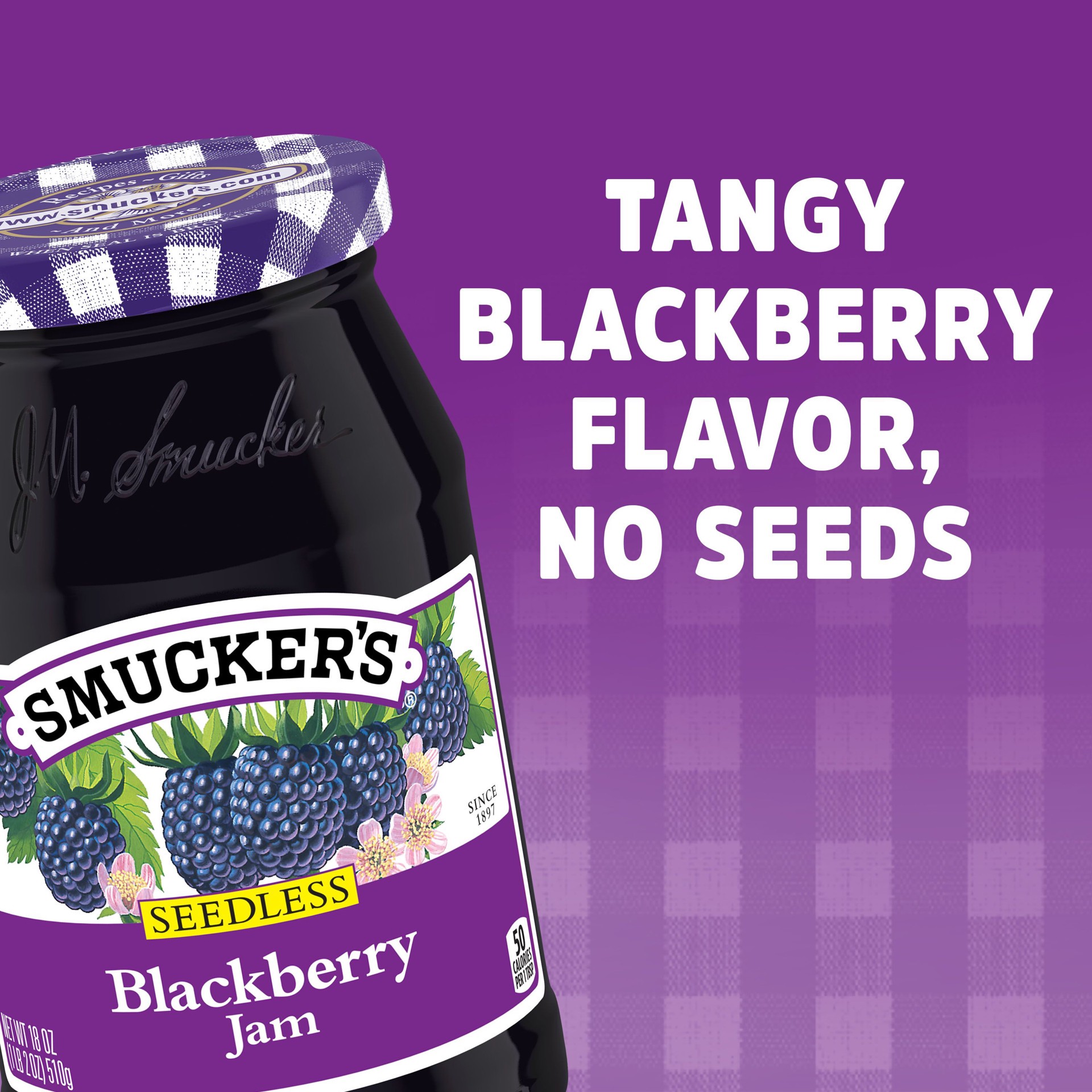 slide 6 of 6, Smucker's Seedless Blackberry Jam - 18oz, 18 oz