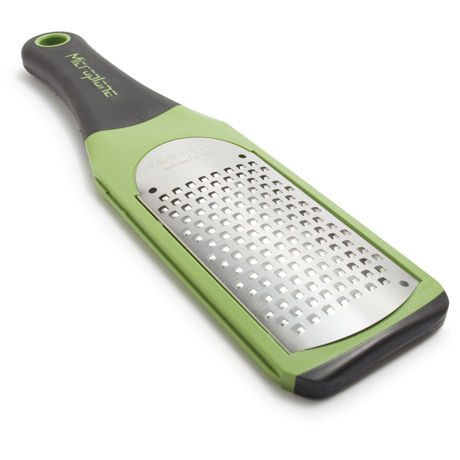 slide 1 of 1, Microplane Soft-Handle Coarse Grater, Green, 1 ct